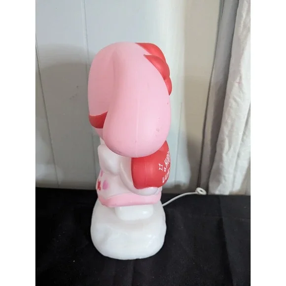 Hello Kitty Melody Sanrio Happy Valentines Day light up blow mold style lamp dec - Picture 4 of 7